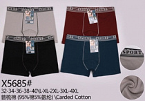 Боксерки мужские модель X5685 L-4XL торговой марки Kokowei